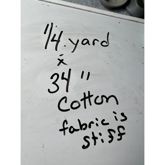 Three Cats 1/4 yard x 34" Blue & White Cotton Fabric with Circle Pattern - Picture 7 of 9